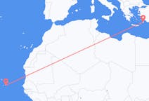 Flights from Praia, Cape Verde to Rhodes, Greece