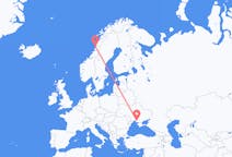 Fly fra Kherson til Sandnessjøen