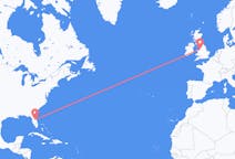 Flyreiser fra Orlando, USA til Liverpool, England