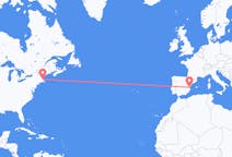 Flights from Boston, the United States to Valencia, Spain