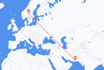 Flyreiser fra Turbat, Pakistan til Rörbäcksnäs, Sverige