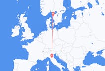 Flyg från Florens, Italien till Göteborg, Sverige