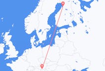 Flyreiser fra Klagenfurt, Østerrike til Uleåborg, Finland