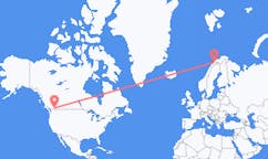 Vluchten van Penticton, Canada naar Bardufoss, Noorwegen
