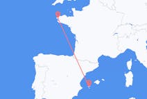 Vols depuis la ville de Brest vers la ville d'Ibiza