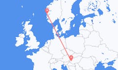 Flyreiser fra Heviz, Ungarn til Bergen, Norge