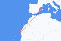 Vols depuis la ville de Nouadhibou vers la ville d'Ibiza
