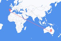 Flyrejser fra Broken Hill, Australien til Lissabon, Portugal