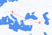 Loty z Hakkari w Turcji do Lublany w Słowenii