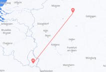 Vluchten van Luxemburg, Luxemburg naar Paderborn, Duitsland