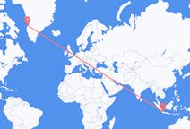 Flyg från Jakarta, Indonesien till Aasiaat, Grönland