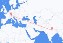 Flyg från Lucknow, Indien till Zürich, Schweiz