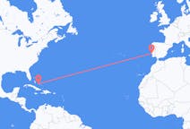Flyreiser fra George Town, Bahamas til Lisboa, Portugal