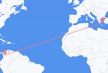 Flyrejser fra Medellín, Colombia til Ikaria, Grækenland