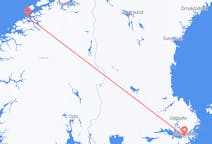 出发地 瑞典斯德哥尔摩目的地 挪威克里斯蒂安松的航班