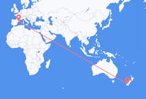 Flyrejser fra Queenstown, New Zealand til Barcelona, Spanien