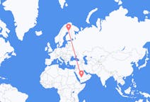 Flyrejser fra Wadi ad-Dawasir, Saudi-Arabien til Rovaniemi, Finland