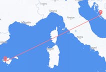 Flights from Zadar, Croatia to Palma de Mallorca, Spain