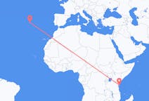 Flyg från Pemba, Tanzania till Terceira, Portugal