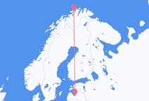 Flyreiser fra Riga, Latvia til Hammerfest, Norge