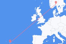 Flights from Oslo, Norway to São Jorge Island, Portugal