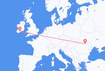 Vluchten van Cork, Ierland naar Suceava, Roemenië