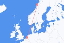 Vols depuis la ville de Mosjøen vers la ville de Bruxelles