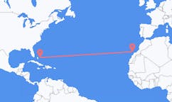 Flyreiser fra Rock Sound, Bahamas til Ajuy, Spania
