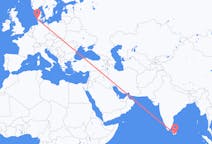 Flyrejser fra Hambantota, Sri Lanka til Esbjerg, Danmark
