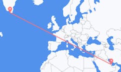 Flyreiser fra Doha, Qatar til Nanortalik, Grønland