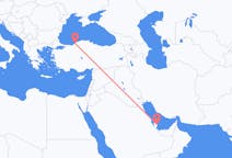Vluchten van Doha, Qatar naar Zonguldak, Turkije
