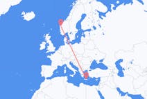 Flights from Førde, Norway to Heraklion, Greece