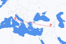 Fly fra Roma til Şırnak