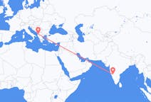 出发地 印度出发地 胡布利目的地 阿尔巴尼亚地拉那的航班