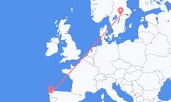 Flights from Santiago De Compostela to Örebro County