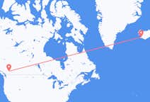 Loty z Kamloops w Kanadzie do Reykjaviku na Islandii