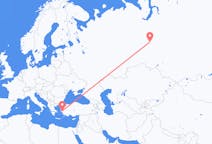 Flights from Surgut, Russia to İzmir, Turkey