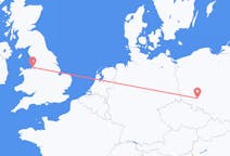 Flyg från Wrocław, Polen till Liverpool, England