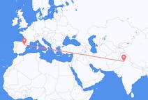 Flyrejser fra Lahore til Zaragoza