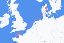Flyreiser fra Saint Helier, til Aarhus