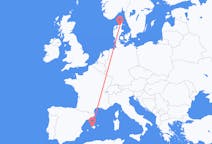 Vols d’Aalborg, Danemark à Palma, Espagne