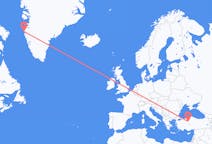 出发地 格陵兰出发地 西西缪特目的地 土耳其安卡拉的航班