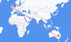 出发地 澳大利亚納蘭德拉前往威尔士的加迪夫的航班
