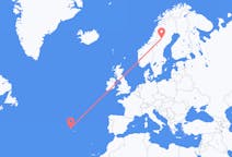 Flights from Terceira Island, Portugal to Vilhelmina, Sweden
