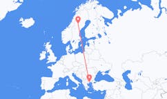 Flights from Vilhelmina, Sweden to Kavala, Greece