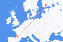 Flyrejser fra Pau, Frankrig til Helsinki, Finland
