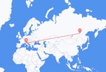 Flights from Neryungri, Russia to Florence, Italy