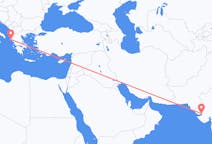 Lennot Kandlasta, Intia Korfulle, Kreikka
