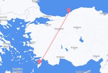 トルコのから ゾングルダク、ギリシャのへ ロドス島フライト
