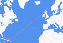 Flüge von La Romana, die Dominikanische Republik nach Trondheim, Norwegen